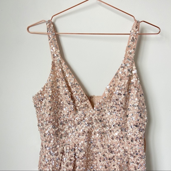 Jill Jill Stuart Champagne Sequin Dress - Picture 3 of 9